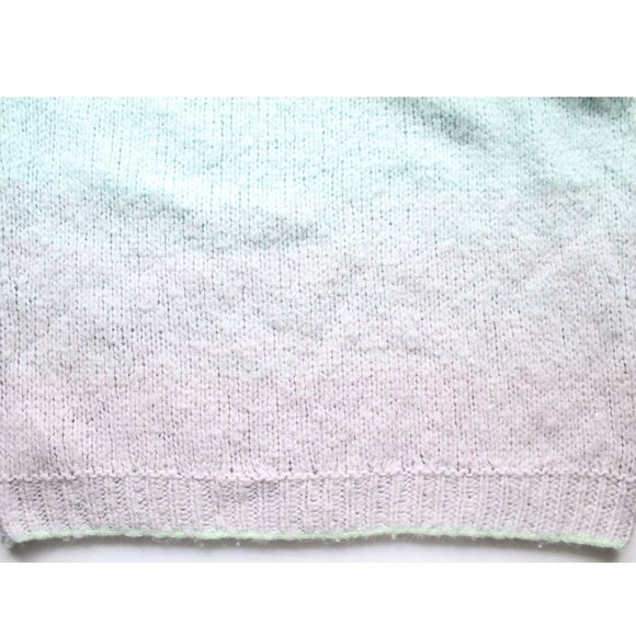 Anthropologie Perri Ombre Tunic Sweater / Small / Mint Purple Wool Alpaca Long - Picture 9 of 11